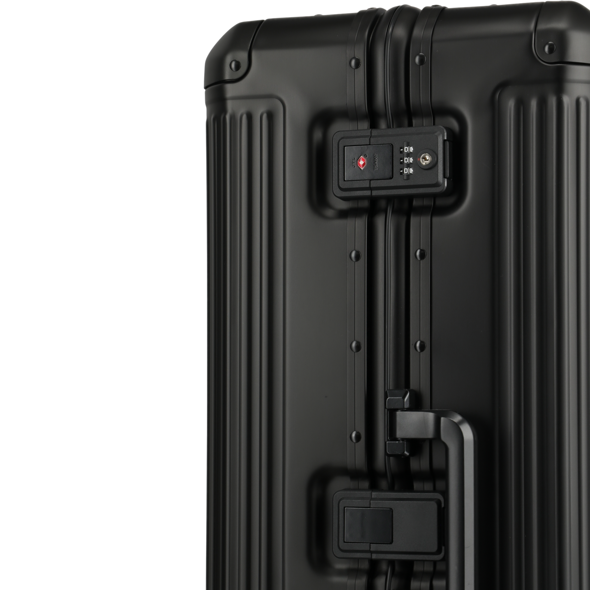 Travelite Next 4-Rollen-Trolley aus Aluminium 77 cm -Schwarz KOFFER-PLUS.COM