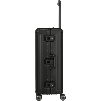 Travelite Next 4-Rollen-Trolley aus Aluminium 77 cm -Schwarz KOFFER-PLUS.COM