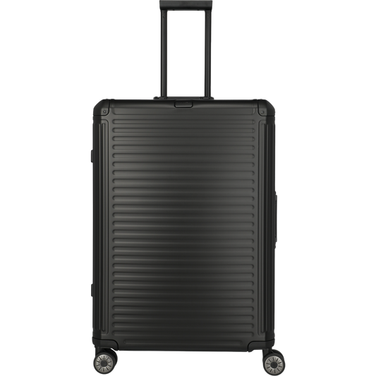 Travelite Next 4-Rollen-Trolley aus Aluminium 77 cm -Schwarz KOFFER-PLUS.COM