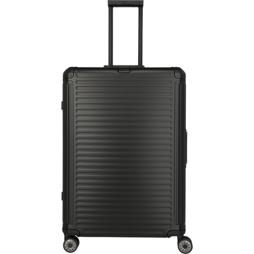 Travelite Next  4-Rollen-Trolley aus Aluminium 77 cm -Schwarz
