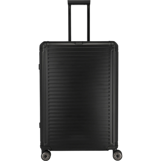 Travelite Next  4-Rollen-Trolley aus Aluminium 77 cm -Schwarz KOFFER-PLUS.COM