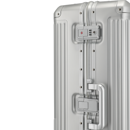 Travelite Next 4-Rollen-Trolley aus Aluminium 77 cm -Silber KOFFER-PLUS.COM