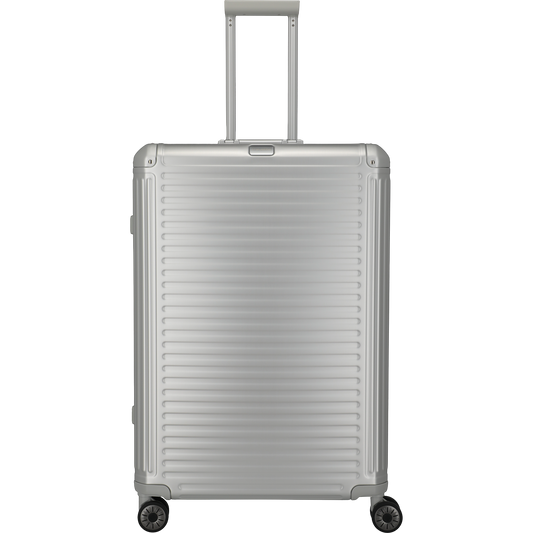 Travelite Next 4-Rollen-Trolley aus Aluminium 77 cm -Silber KOFFER-PLUS.COM