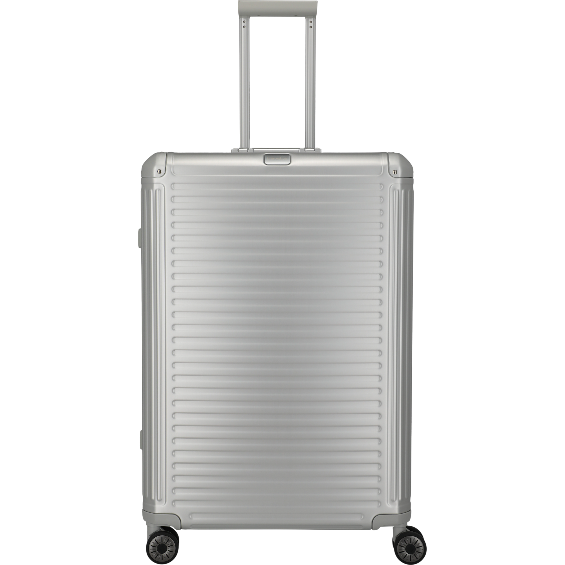 Travelite Next 4-Rollen-Trolley aus Aluminium 77 cm -Silber KOFFER-PLUS.COM