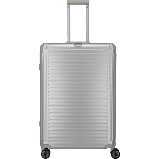Travelite Next 4-Rollen-Trolley aus Aluminium 77 cm -Silber KOFFER-PLUS.COM
