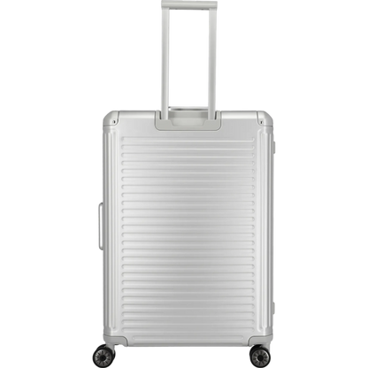 Travelite Next  4-Rollen-Trolley aus Aluminium 77 cm -Silber KOFFER-PLUS.COM