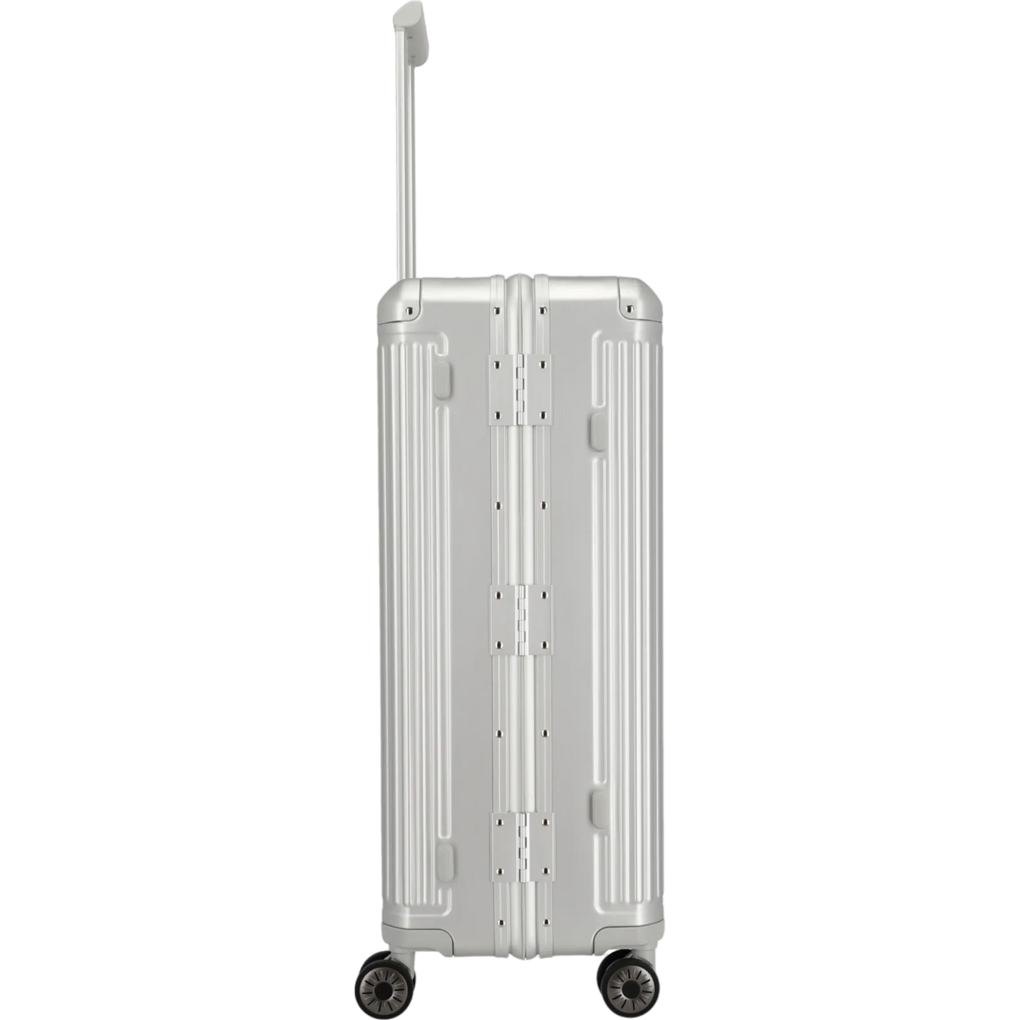 Travelite Next  4-Rollen-Trolley aus Aluminium 77 cm -Silber KOFFER-PLUS.COM