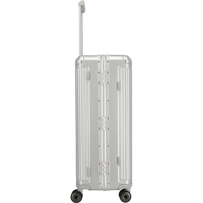 Travelite Next  4-Rollen-Trolley aus Aluminium 77 cm -Silber KOFFER-PLUS.COM