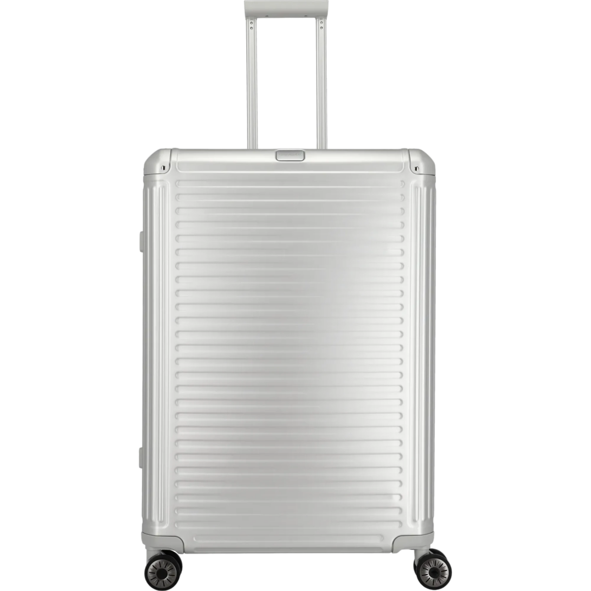 Travelite Next  4-Rollen-Trolley aus Aluminium 77 cm -Silber KOFFER-PLUS.COM