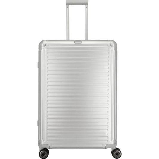 Travelite Next  4-Rollen-Trolley aus Aluminium 77 cm -Silber KOFFER-PLUS.COM