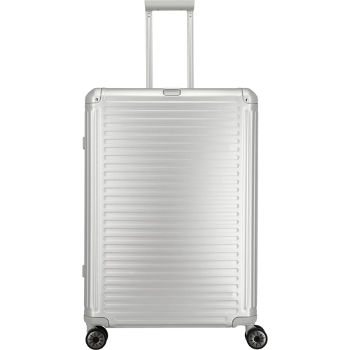 Travelite Next  4-Rollen-Trolley aus Aluminium 77 cm -Silber