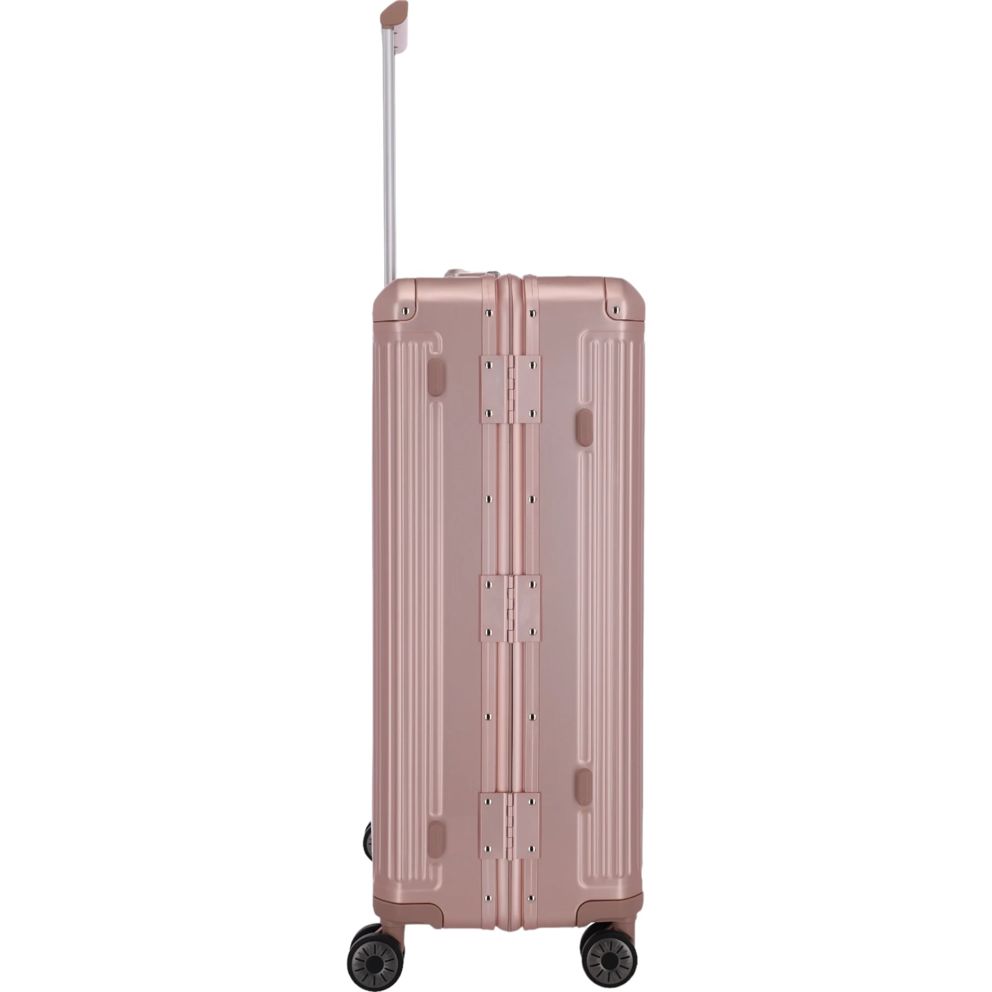 Travelite Next 4-Rollen-Trolley aus Aluminium 77 cm -Rose KOFFER-PLUS.COM