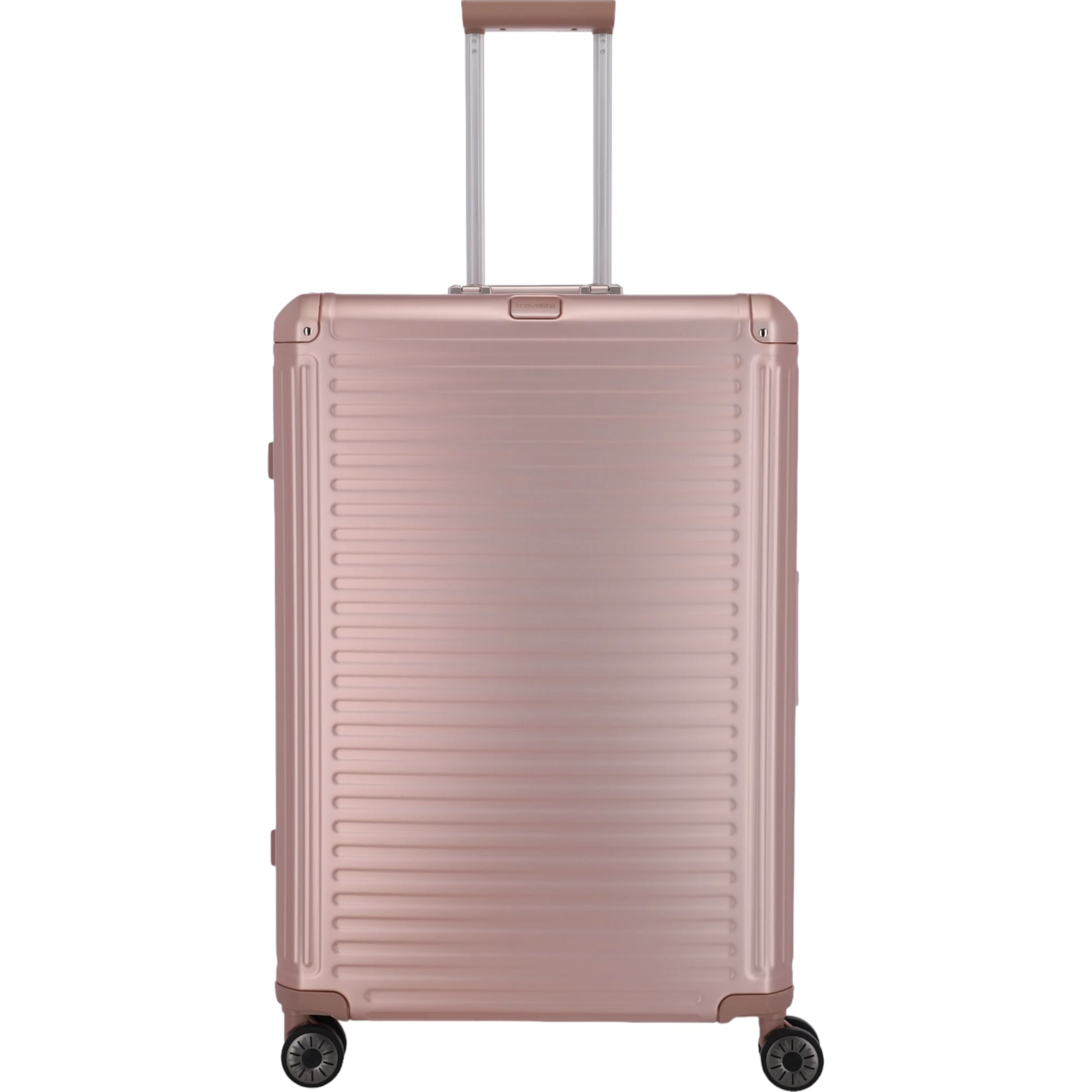 Travelite Next 4-Rollen-Trolley aus Aluminium 77 cm -Rose KOFFER-PLUS.COM