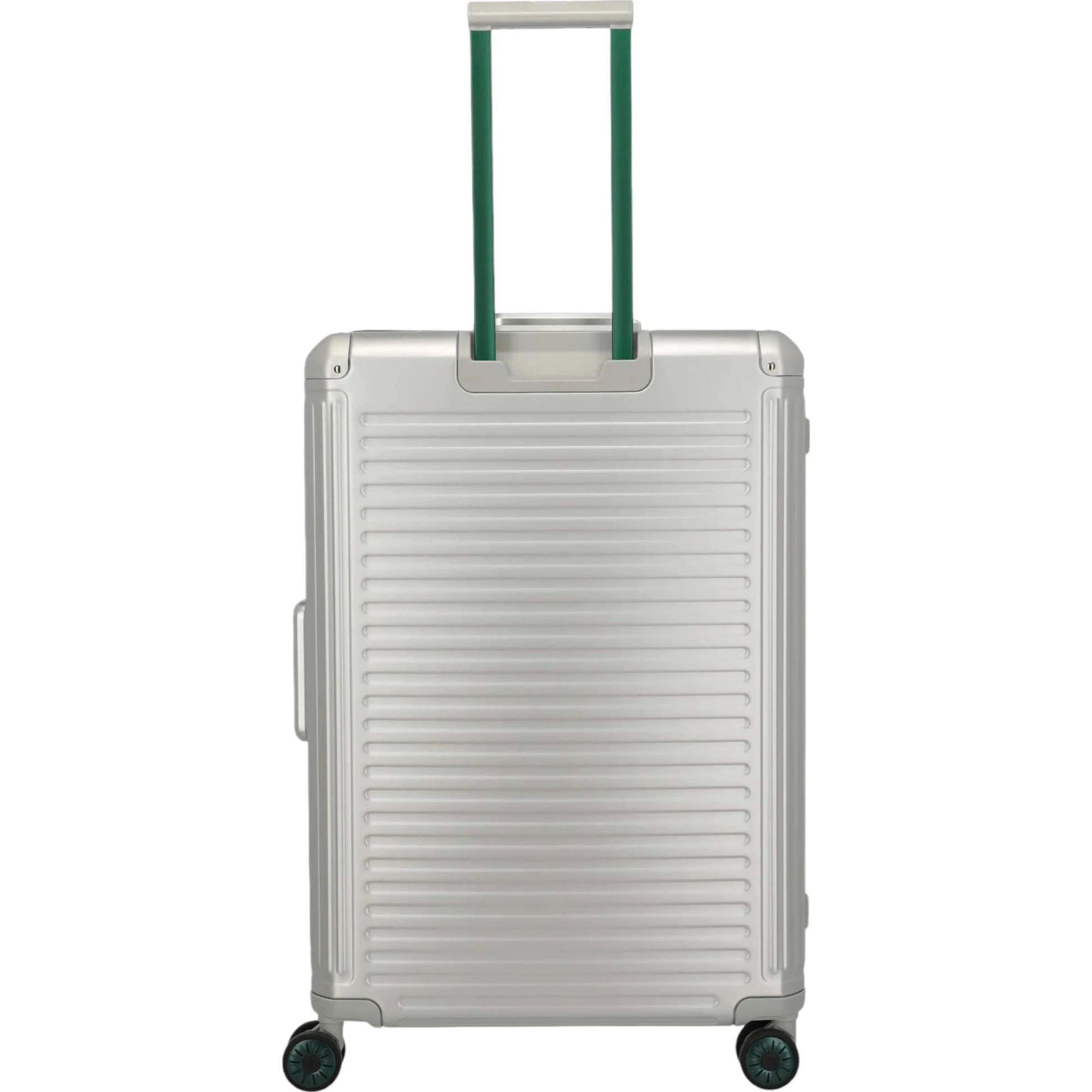 Travelite Next 4-Rollen-Trolley aus Aluminium 77 cm -Silber-Grün KOFFER-PLUS.COM