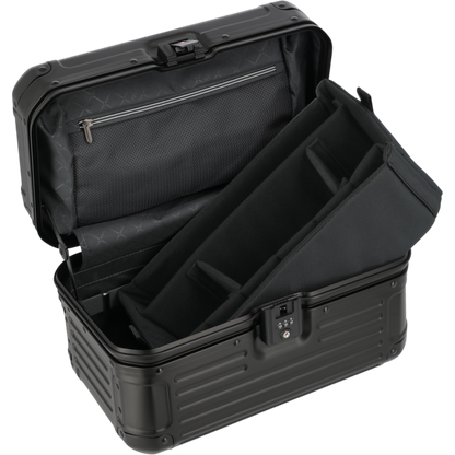 Travelite Next Beauty Case aus Aluminium 38 cm -Schwarz KOFFER-PLUS.COM