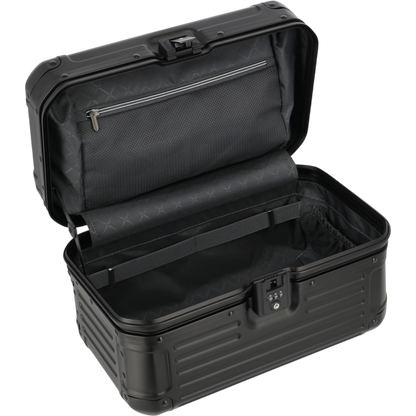 Travelite Next Beauty Case aus Aluminium 38 cm -Schwarz KOFFER-PLUS.COM