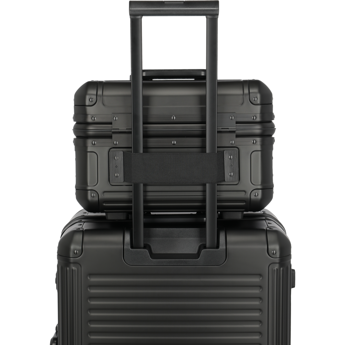 Travelite Next Beauty Case aus Aluminium 38 cm -Schwarz KOFFER-PLUS.COM