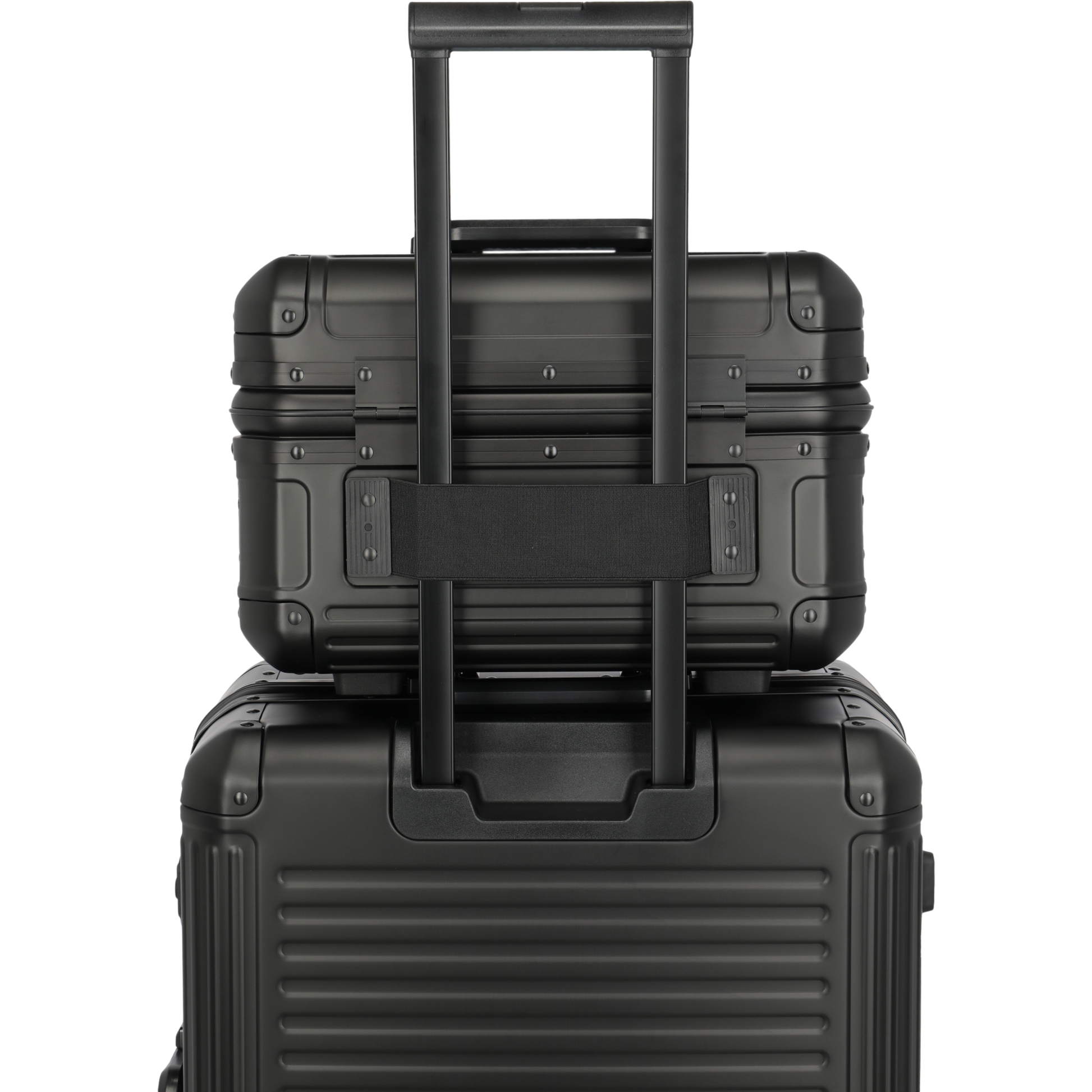Travelite Next Beauty Case aus Aluminium 38 cm -Schwarz KOFFER-PLUS.COM
