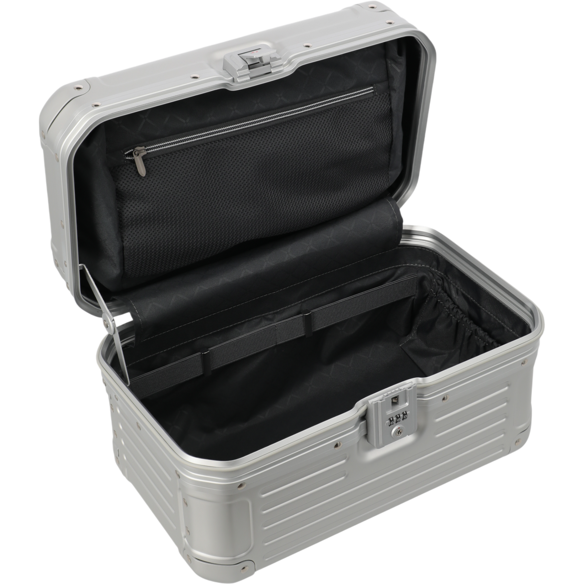 Travelite Next Beautycase aus Aluminium 38 cm -Silber KOFFER-PLUS.COM