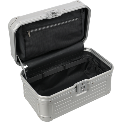 Travelite Next Beautycase aus Aluminium 38 cm -Silber KOFFER-PLUS.COM