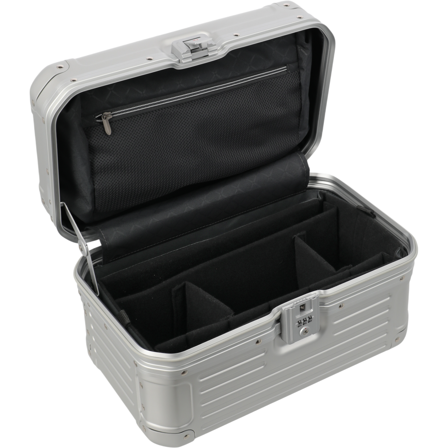 Travelite Next Beautycase aus Aluminium 38 cm -Silber KOFFER-PLUS.COM