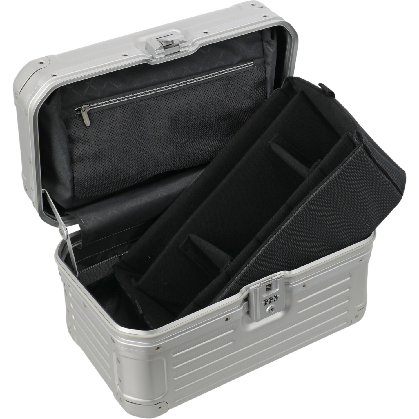 Travelite Next Beautycase aus Aluminium 38 cm -Silber KOFFER-PLUS.COM