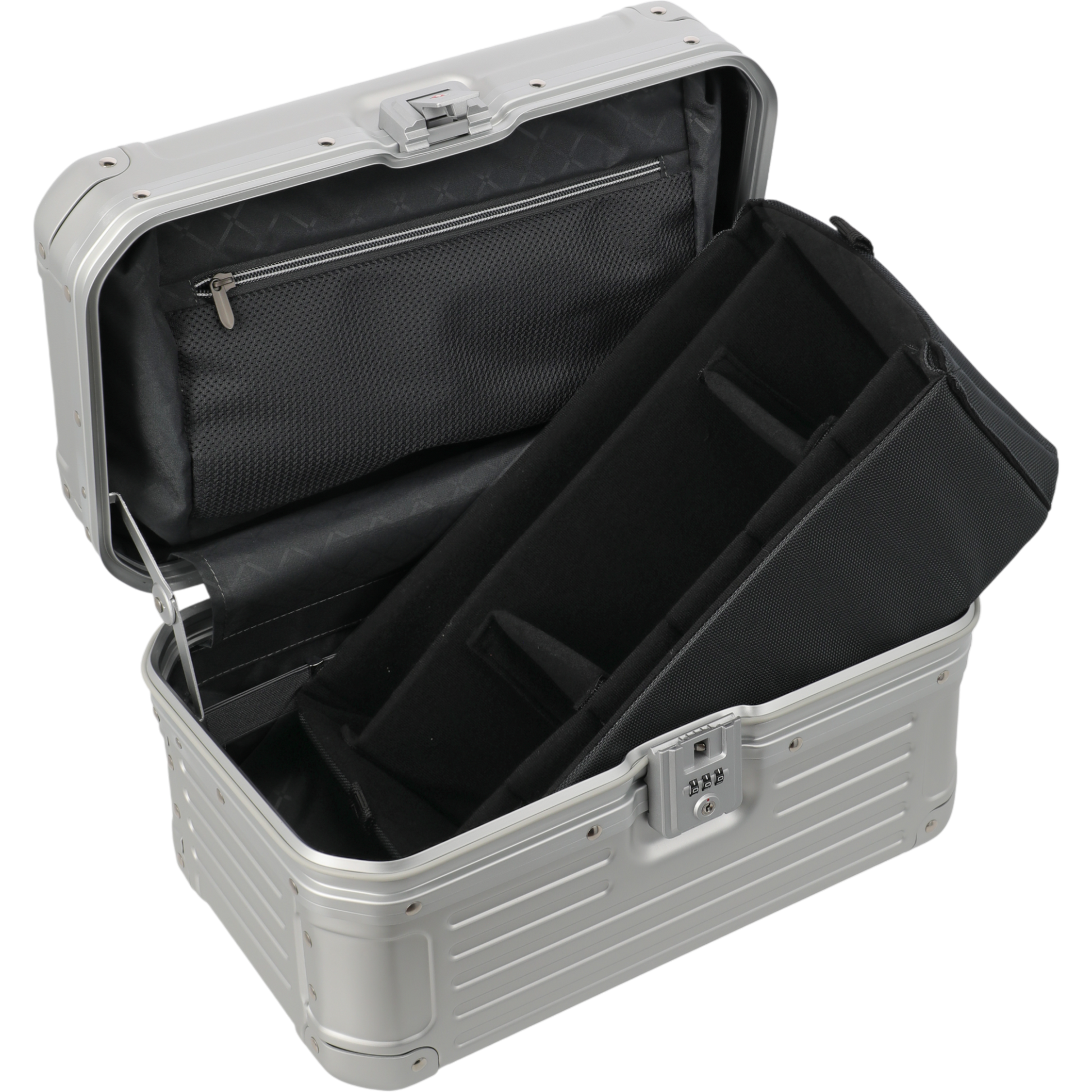 Travelite Next Beautycase aus Aluminium 38 cm -Silber KOFFER-PLUS.COM