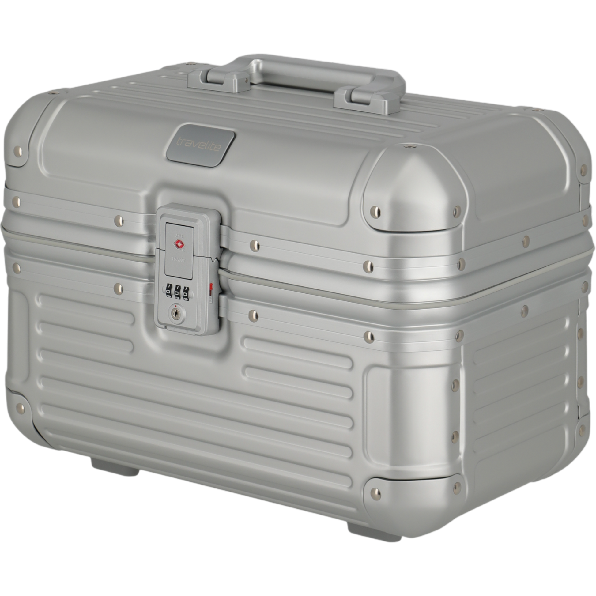 Travelite Next Beautycase aus Aluminium 38 cm -Silber KOFFER-PLUS.COM