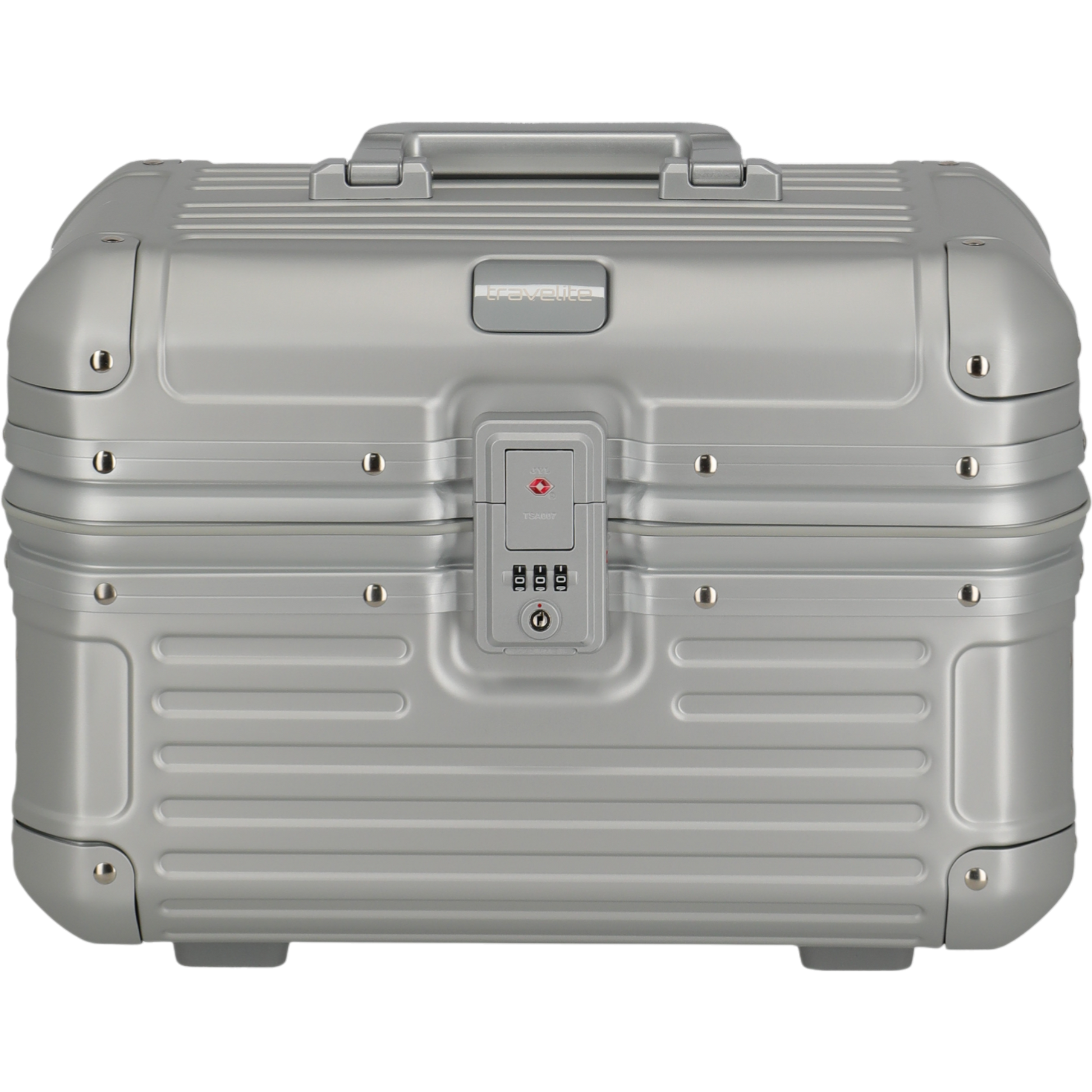 Travelite Next Beautycase aus Aluminium 38 cm -Silber KOFFER-PLUS.COM