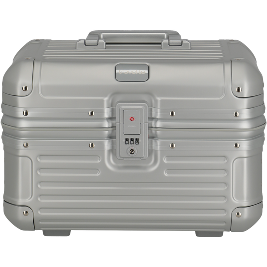 Travelite Next Beautycase aus Aluminium 38 cm -Silber KOFFER-PLUS.COM