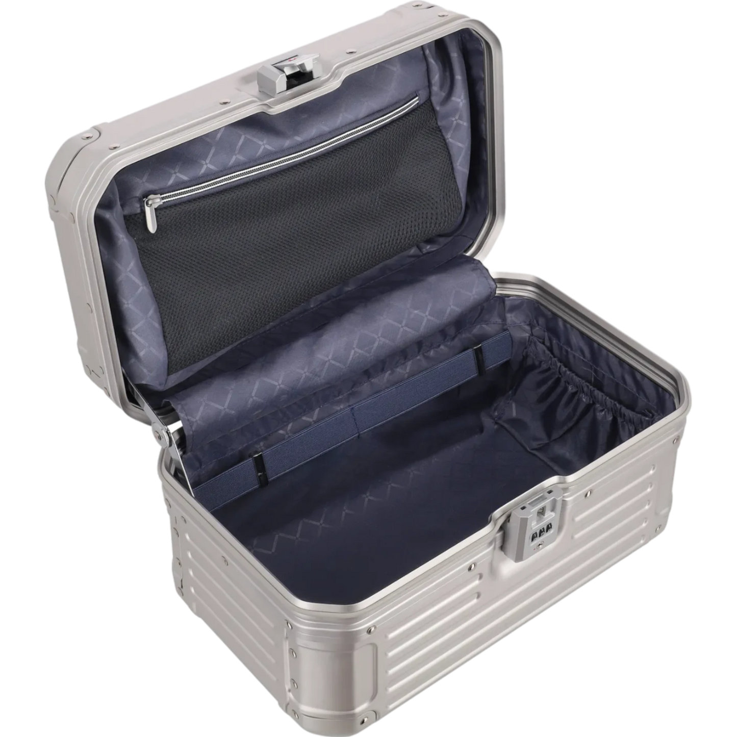 Travelite Next  Beautycase aus Aluminium 38 cm -Silber KOFFER-PLUS.COM