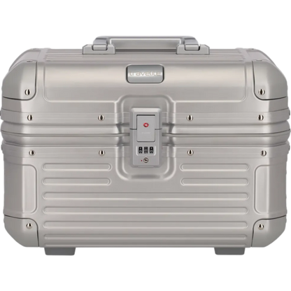 Travelite Next  Beautycase aus Aluminium 38 cm -Silber KOFFER-PLUS.COM