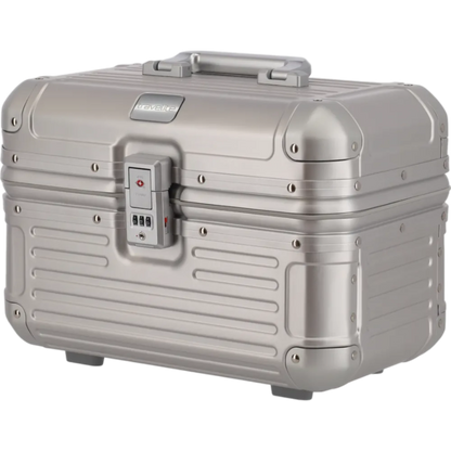 Travelite Next  Beautycase aus Aluminium 38 cm -Silber KOFFER-PLUS.COM