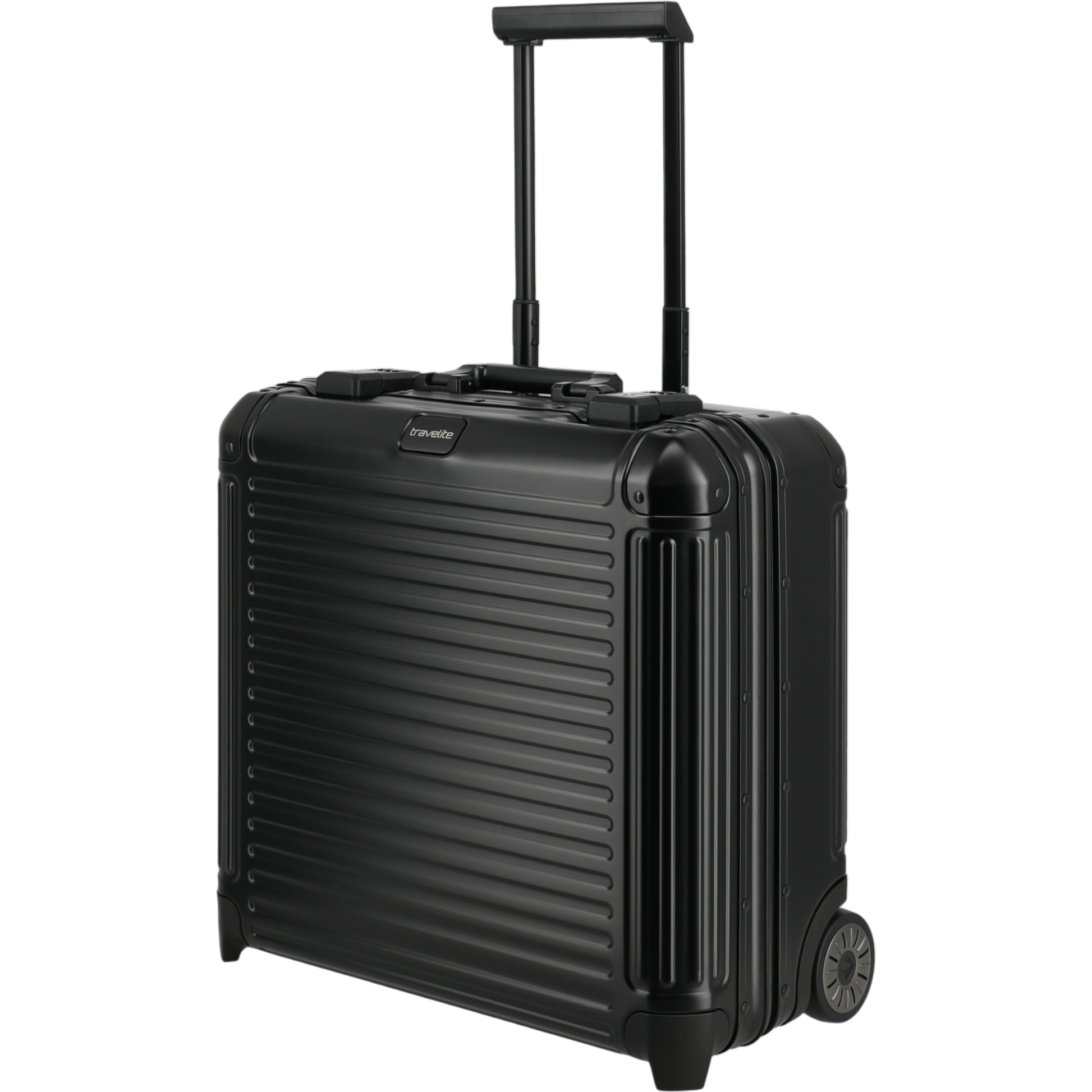 Travelite Next Business-Trolley aus Aluminium 45 cm -Schwarz KOFFER-PLUS.COM