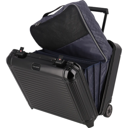 Travelite Next  Business-Trolley aus Aluminium 45 cm -Schwarz KOFFER-PLUS.COM