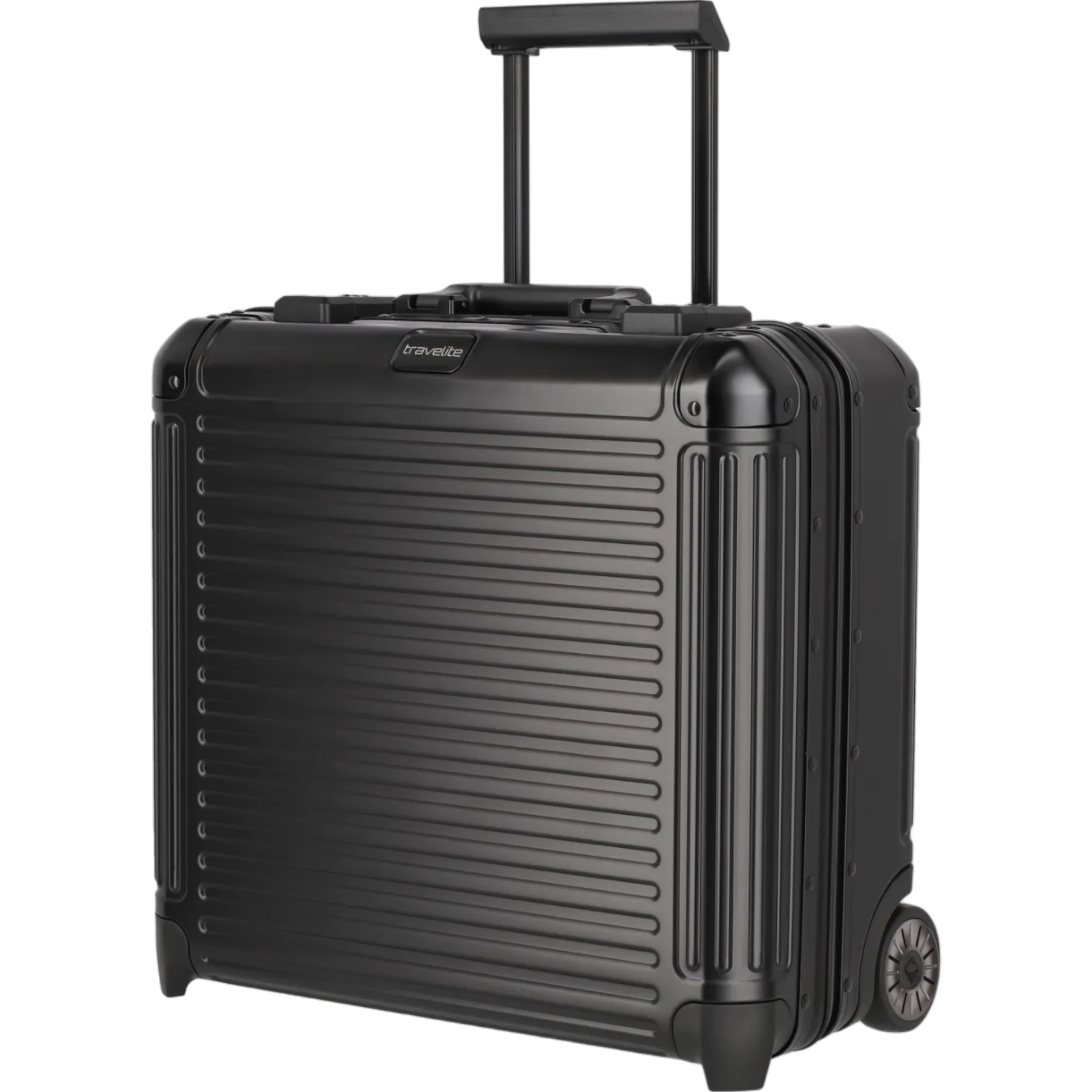 Travelite Next  Business-Trolley aus Aluminium 45 cm -Schwarz KOFFER-PLUS.COM