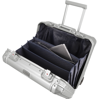 Travelite Next Business-Trolley aus Aluminium 45 cm -Silber KOFFER-PLUS.COM