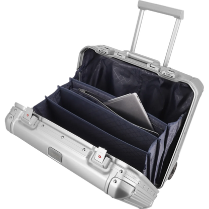 Travelite Next  Business-Trolley aus Aluminium 45 cm -Silber KOFFER-PLUS.COM