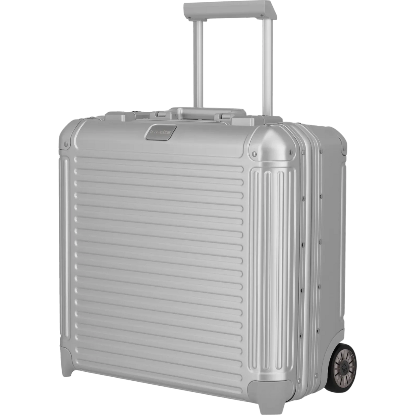 Travelite Next  Business-Trolley aus Aluminium 45 cm -Silber KOFFER-PLUS.COM