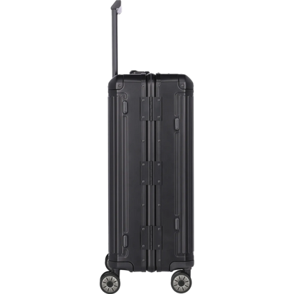 Travelite Next  4-Rollen-Trolley aus Aluminium M 67 cm -Schwarz KOFFER-PLUS.COM