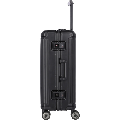 Travelite Next  4-Rollen-Trolley aus Aluminium M 67 cm -Schwarz KOFFER-PLUS.COM