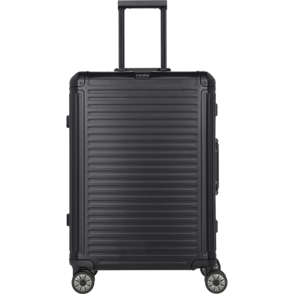 Travelite Next  4-Rollen-Trolley aus Aluminium M 67 cm -Schwarz KOFFER-PLUS.COM