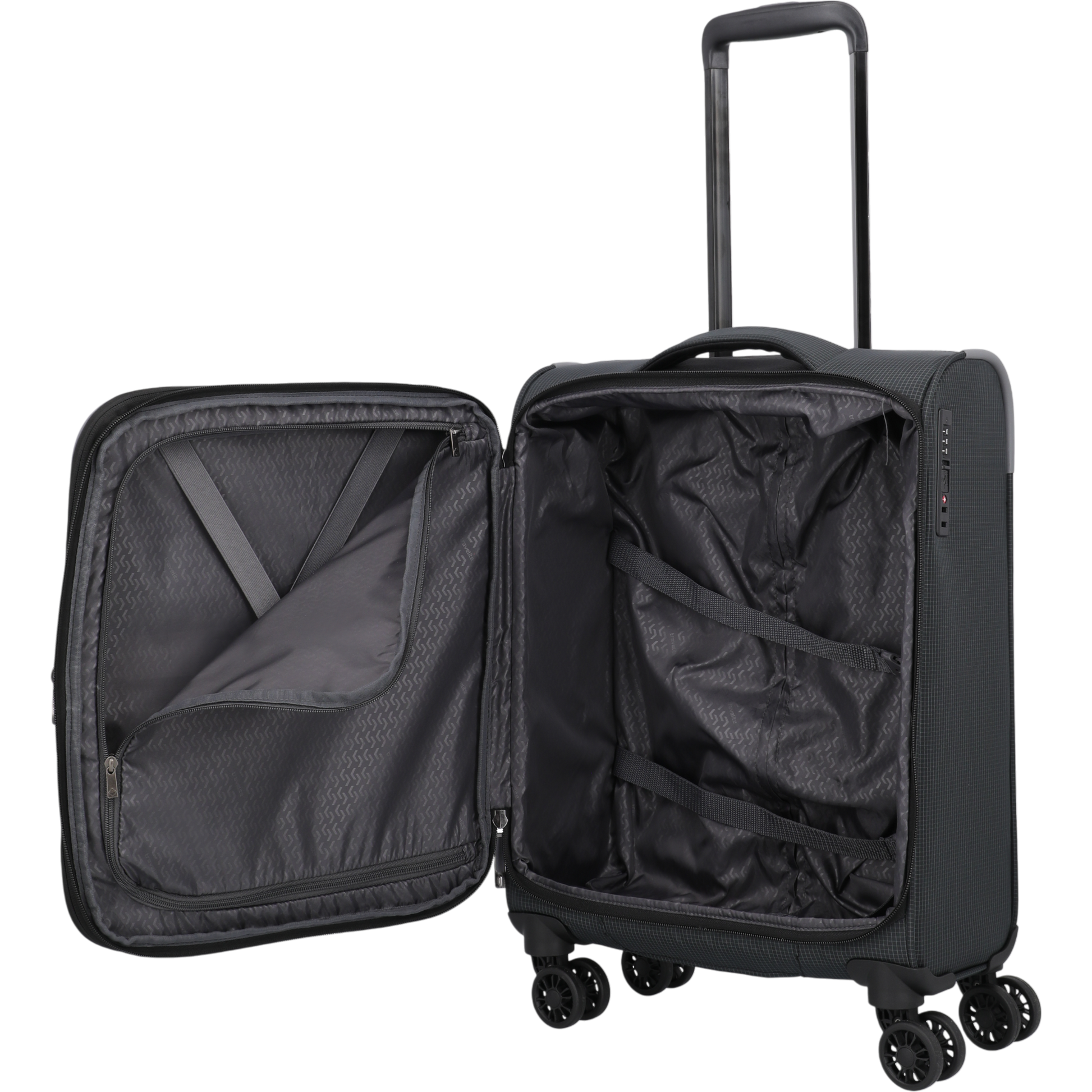 Travelite Corsiica 4-Rollen-Kabinentrolley S erw. 55 cm -Black KOFFER-PLUS.COM