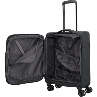 Travelite Corsiica 4-Rollen-Kabinentrolley S erw. 55 cm -Black KOFFER-PLUS.COM