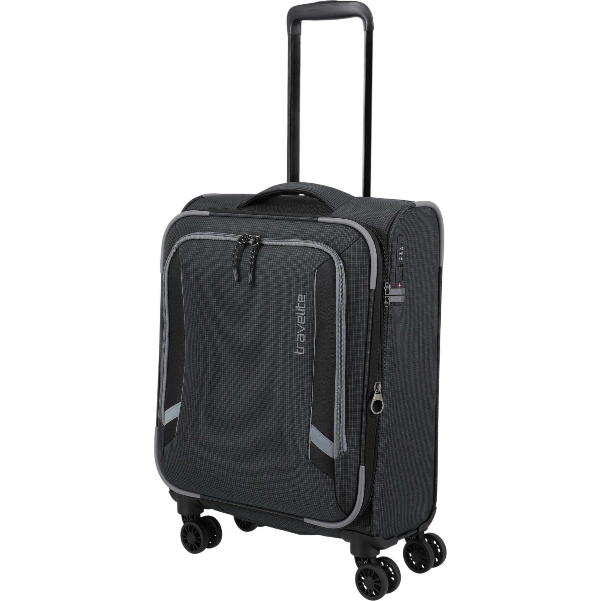 Travelite Corsiica 4-Rollen-Kabinentrolley S erw. 55 cm -Black KOFFER-PLUS.COM