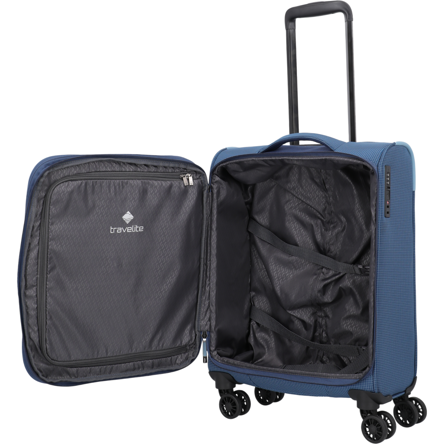 Travelite Corsiica 4-Rollen-Kabinentrolley S erw. 55 cm -Blue KOFFER-PLUS.COM