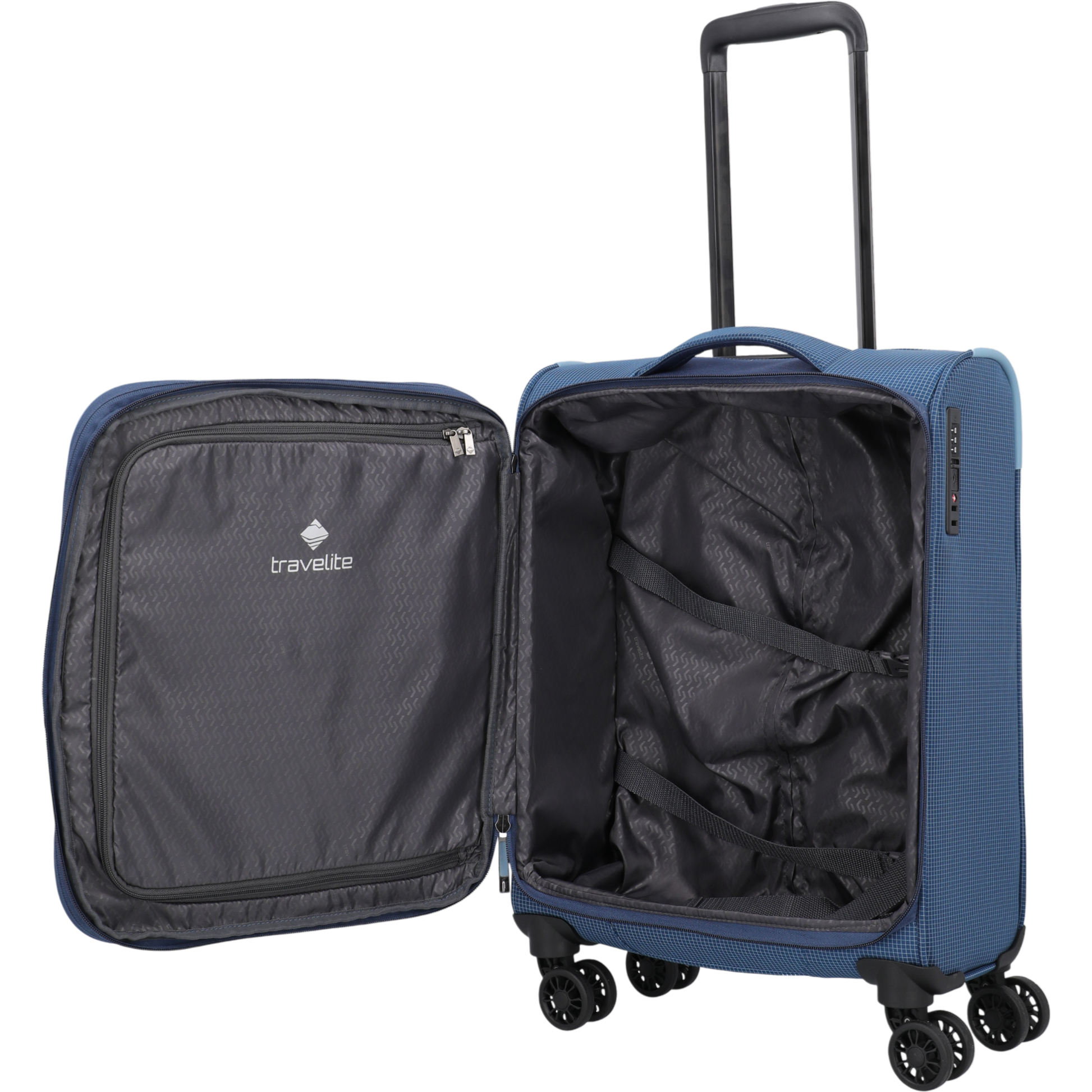 Travelite Corsiica 4-Rollen-Kabinentrolley S erw. 55 cm -Blue KOFFER-PLUS.COM