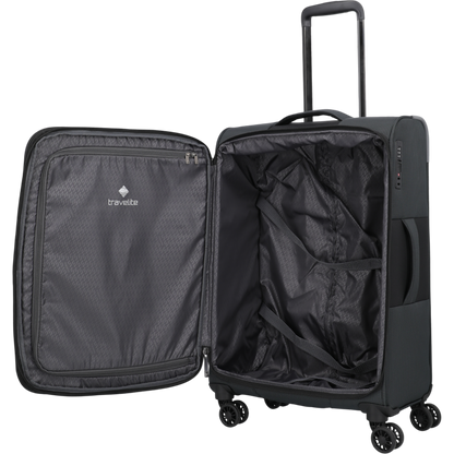 Travelite Corsiica 4-Rollen-Trolley M erw. 67 cm -Black KOFFER-PLUS.COM