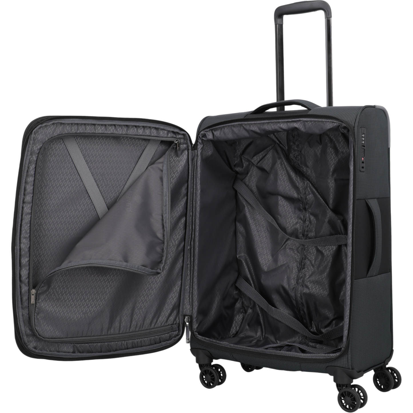 Travelite Corsiica 4-Rollen-Trolley M erw. 67 cm -Black KOFFER-PLUS.COM