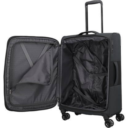 Travelite Corsiica 4-Rollen-Trolley M erw. 67 cm -Black KOFFER-PLUS.COM